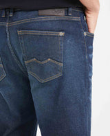 Men's Morrison Jeans Straight Fit Boot Slim Dark Wash in Recycled Cotton 331G007 - 5