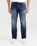 Men's Morrison Jeans Straight Fit Medium Wash Grid 331G010 - 1