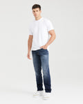 Men's Morrison Jeans Straight Fit Medium Wash Grid 331G010 - 6