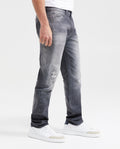 Men's Morrison Jeans Straight Bootcut Gray Linen-Cotton Blend Sustainable 331G012 - 3