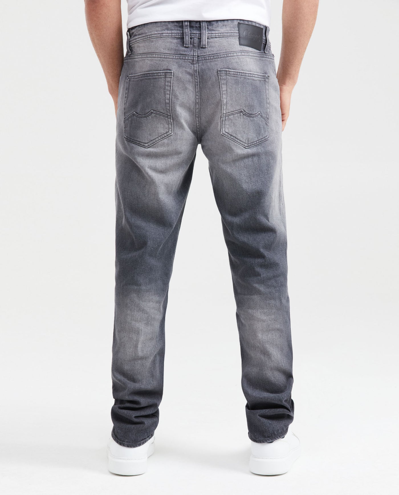 Men's Morrison Jeans Straight Bootcut Gray Linen-Cotton Blend Sustainable 331G012 - 4