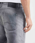 Men's Morrison Jeans Straight Bootcut Gray Linen-Cotton Blend Sustainable 331G012 - 5