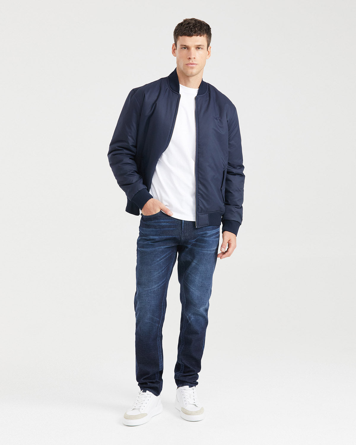 ★GENERAL IDEA★ Manhattan Cozy Man to Man NAVY SBD1U02009 SLIM FIT-FAMOUS-DARK SL002 – Chevignon US