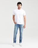 SLIM FIT FAMOUS IN LIGHT WASH