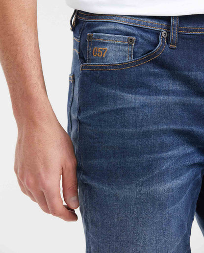 Men's Slim Fit Mid - Rise Ultra Dark Slim Leg Jeans - Blue - 2