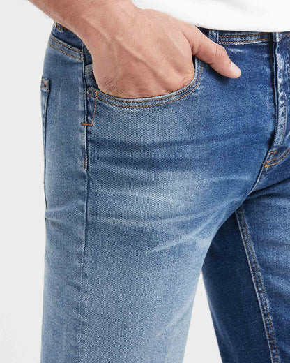 SUPER SLIM FIT-RIDER IN DARK WASH SS001