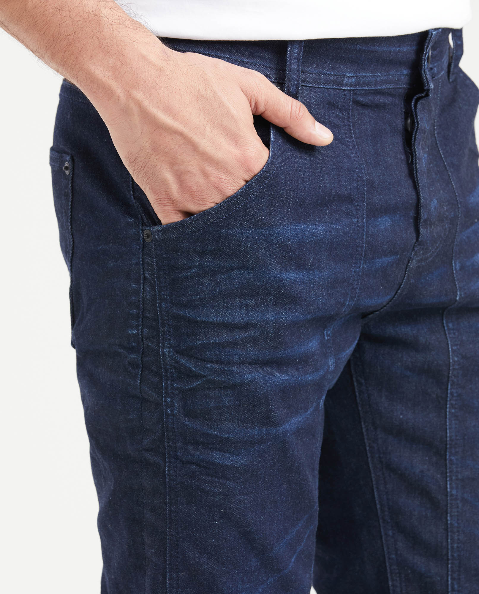 Jean Super Slim Fit Low Rise Super Slim Leg Ultra Dark Blue for Men - Blue 331G035 - 2