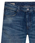 Mens Jeans Relaxed Fit High Rise Medium Wash Cotton Elastane Leather Waistband Badge - Blue 63_331H001_AZU184140_8