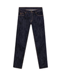 Mens Jeans Slim Fit Mid Rise Ultra Dark Wash Cotton Elastane Clean No Distressing Embroidered Logo - Blue 63_331H012_AZU193924_3