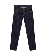 Mens Jeans Slim Fit Mid Rise Ultra Dark Wash Cotton Elastane Clean No Distressing Embroidered Logo - Blue 63_331H012_AZU193924_3