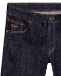 Mens Jeans Slim Fit Mid Rise Ultra Dark Wash Cotton Elastane Clean No Distressing Embroidered Logo - Blue 63_331H012_AZU193924_8