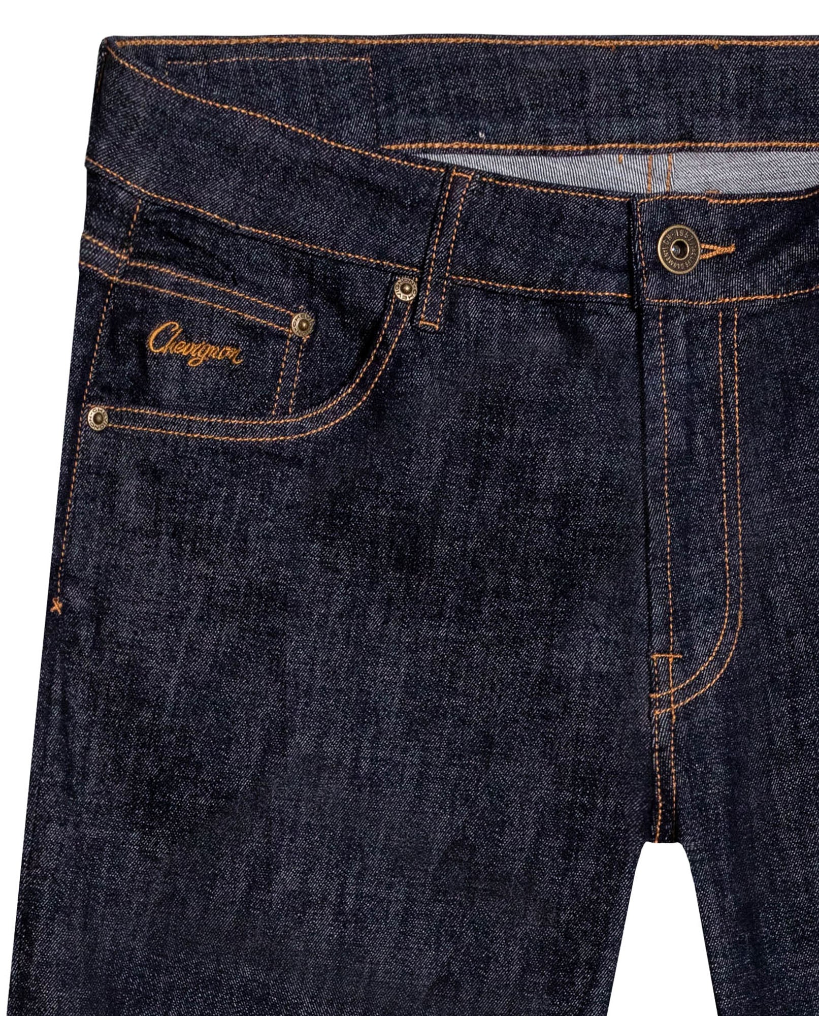 Mens Jeans Slim Fit Mid Rise Ultra Dark Wash Cotton Elastane Clean No Distressing Embroidered Logo - Blue 63_331H012_AZU193924_8