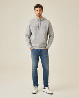 Mens Jeans Skinny Fit Mid Rise Medium Wash Cotton Recycled Polyester Elastane Clean Subtle Distressing - Blue 63_331H014_AZU184140_4