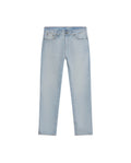 Mens Jeans Skinny Fit Mid Rise Light Wash Cotton Elastane Strategic Distressing Clean Silhouette - Blue 63_331H016_AZU154020_3