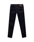 Mens Jeans Skinny Fit Low Rise Ultra Dark Wash Cotton Polyester Elastane Vintage Neps Exposed Button - Blue 63_331H021_AZU193924_5