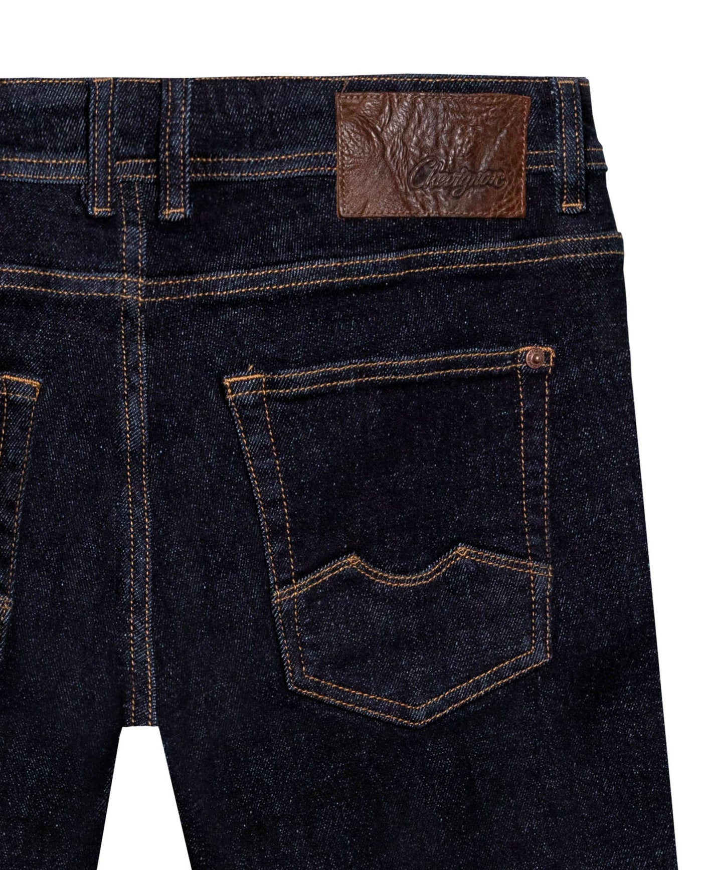 Mens Jeans Skinny Fit Low Rise Ultra Dark Wash Cotton Polyester Elastane Vintage Neps Exposed Button - Blue 63_331H021_AZU193924_6