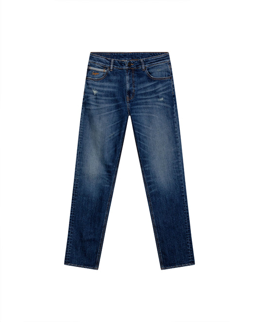Men's Jeans Straight Fit Mid Rise - Blue 63_331H023_AZU184140_3