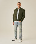 Mens Jeans Skinny Fit Low Rise Light Wash Cotton Elastane Distressed Vintage Patches 3 Button Fly - Blue 63_331H026_AZU154020_4