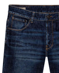 Mens Jeans Skinny Fit Low Rise Dark Wash Skinflex Technology Recycled Cotton Elastomultiester 3 Button Fly - Blue 63_331H027_AZU184140_8