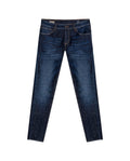 Mens Jeans Super Slim Fit Low Rise Dark Wash Skinflex Technology Recycled Fibers 3 Button Fly - Blue 63_331H029_AZU194052_3