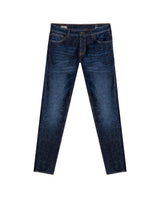 Mens Jeans Super Slim Fit Low Rise Dark Wash Skinflex Technology Recycled Fibers 3 Button Fly - Blue 63_331H029_AZU194052_3