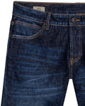 Mens Jeans Super Slim Fit Low Rise Dark Wash Skinflex Technology Recycled Fibers 3 Button Fly - Blue 63_331H029_AZU194052_8