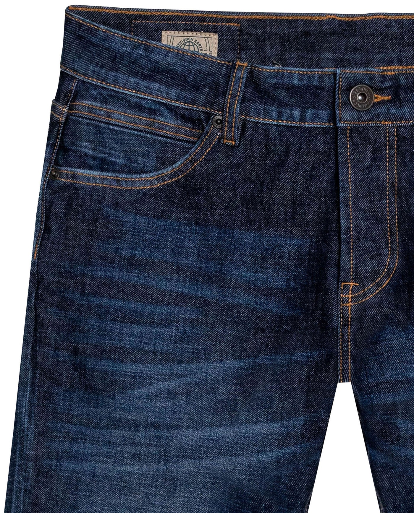 Mens Jeans Super Slim Fit Low Rise Dark Wash Skinflex Technology Recycled Fibers 3 Button Fly - Blue 63_331H029_AZU194052_8