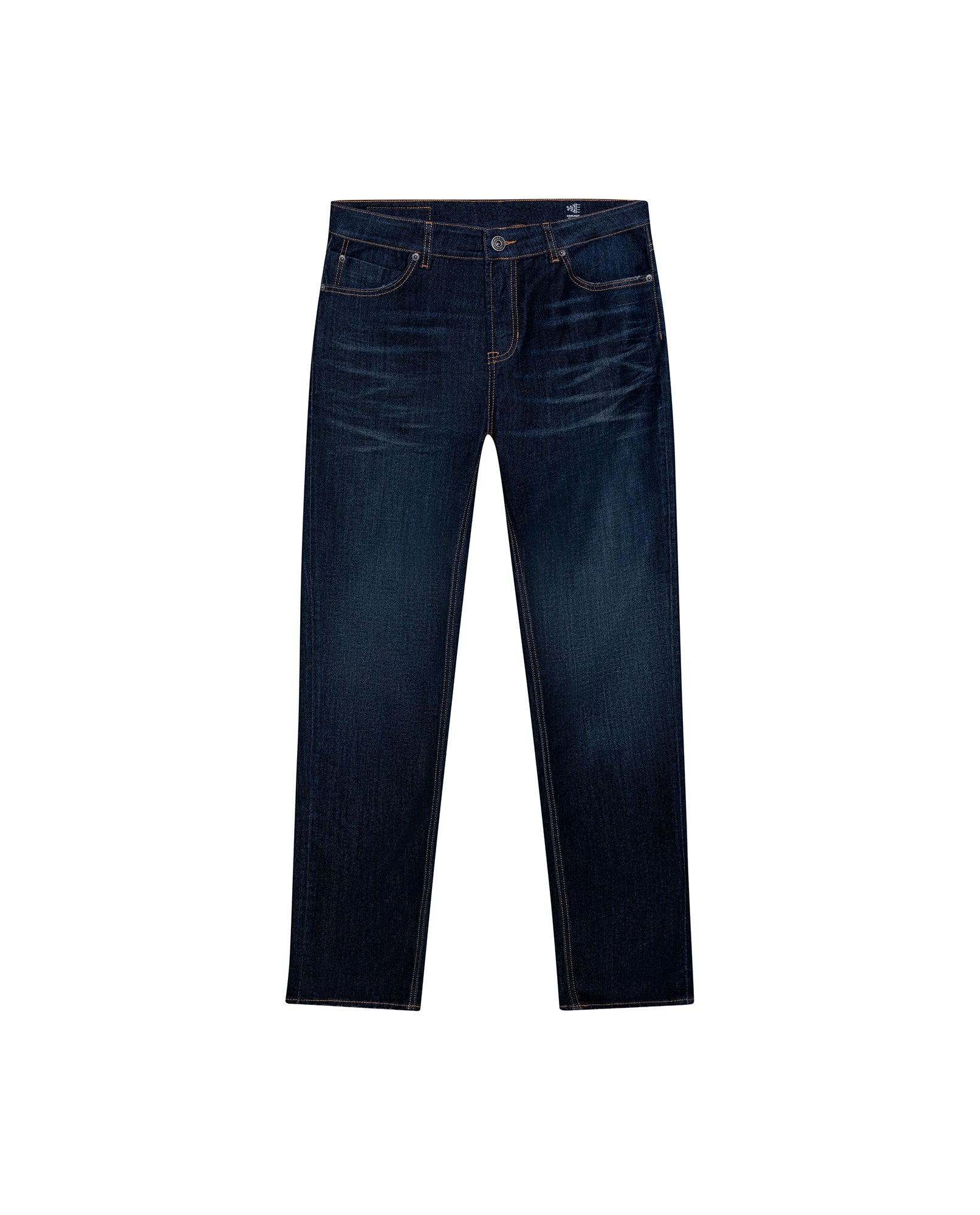 Mens Jeans Skinny Fit Low Rise Ultra Dark Wash Skinflex Tencel Coolmax Elastane Performance 3 Button Fly - Blue 63_331H030_AZU193924_3
