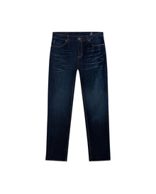 Mens Jeans Skinny Fit Low Rise Ultra Dark Wash Skinflex Tencel Coolmax Elastane Performance 3 Button Fly - Blue 63_331H030_AZU193924_3