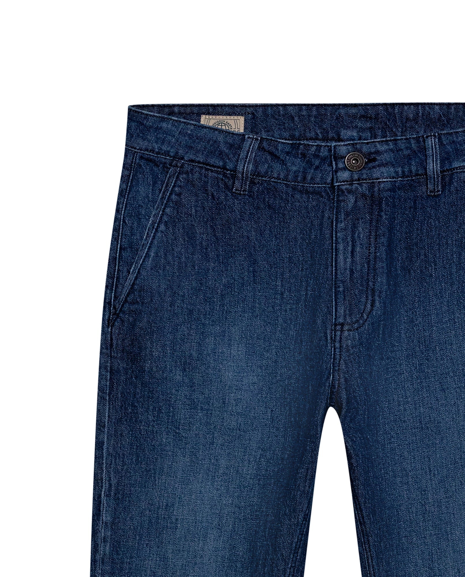 Mens Jeans Straight Fit Super High Rise Ultra Dark Wash Cotton Elastane Chino Details Clean Refined - Blue 63_331H034_AZU193924_8