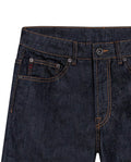 Mens Jeans Straight Fit High Rise Ultra Dark Wash Recycled Cotton Viscose Polyester Elastane  Clean - Blue 63_331H142_AZU193924_8
