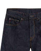 Mens Jeans Straight Fit High Rise Ultra Dark Wash Recycled Cotton Viscose Polyester Elastane  Clean - Blue 63_331H142_AZU193924_8