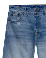 Mens Jeans Relaxed Fit High Rise Light Wash Cotton Non Stretch  Watch Pocket Loops - Blue 63_331H143_AZU154020_3