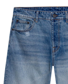 Mens Jeans Relaxed Fit High Rise Light Wash Cotton Non Stretch  Watch Pocket Loops - Blue 63_331H143_AZU154020_3
