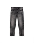 Mens Heritage Jeans Slim Fit Mid Rise Gray Wash Comfort Fabric Trucker Set Embroidered Logo - Gray 63_331H451_GRI194305_3