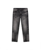 Mens Heritage Jeans Slim Fit Mid Rise Gray Wash Comfort Fabric Trucker Set Embroidered Logo - Gray 63_331H451_GRI194305_3