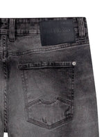 Mens Heritage Jeans Slim Fit Mid Rise Gray Wash Comfort Fabric Trucker Set Embroidered Logo - Gray 63_331H451_GRI194305_8