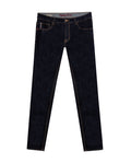 Mens Heritage Jeans Skinny Fit Low Rise Ultra Dark Wash Cotton Elastomer Selvedge Clean Premium - Blue 63_331H452_AZU193924_3