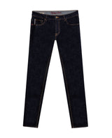 Mens Heritage Jeans Skinny Fit Low Rise Ultra Dark Wash Cotton Elastomer Selvedge Clean Premium - Blue 63_331H452_AZU193924_3