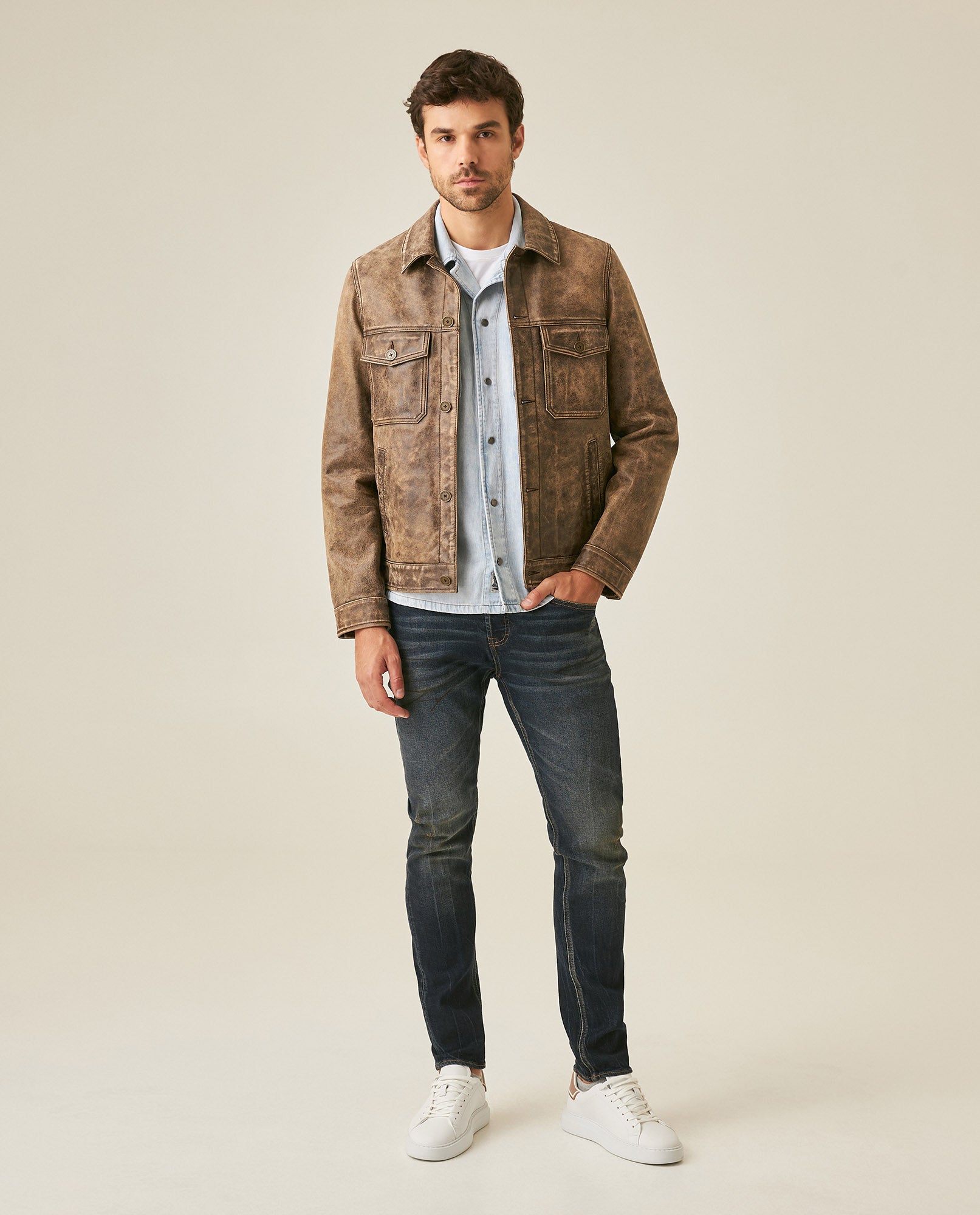Mens Heritage Jeans Super Slim Fit Low Rise Ultra Dark Wash Cotton Polyester Elastane Subtle Distressing - Blue 63_331H455_AZU194052_4