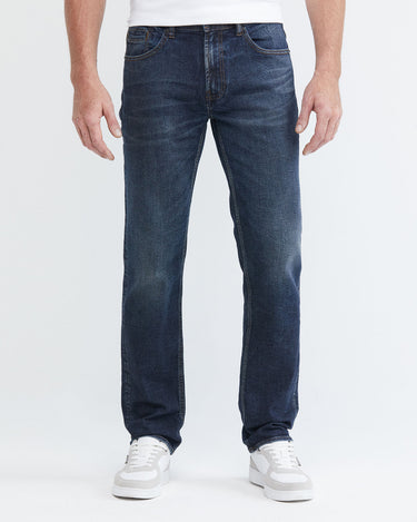 RELAXED FIT HIGH-RISE DARK JEANS IN ULTRA DARK WASH