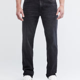 RELAXED FIT HIGH-RISE JEANS IN BLACK