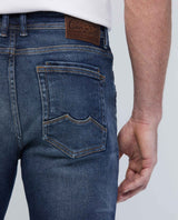 Men's Morrison Jeans Straight Fit Dark Wash Distressed PIW Blend 332E007 - 5