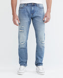 SLIM FIT MID-RISE JEANS IN LIGHT WASH SL0019