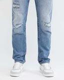 SLIM FIT MID-RISE JEANS IN LIGHT WASH SL0019