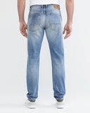 SLIM FIT MID-RISE JEANS IN LIGHT WASH SL0019