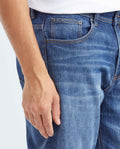 Men's Revenge Jeans Relaxed Fit High-Rise Medium Wash Extended Distressing - 3