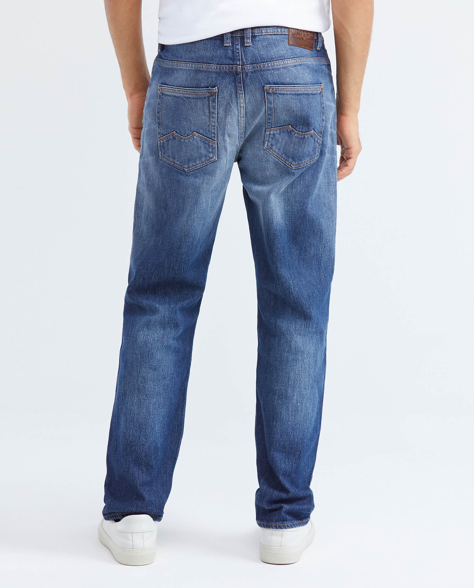 Men's Revenge Jeans Relaxed Fit High-Rise Medium Wash Extended Distressing - 5