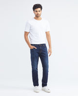 Men's Morrison Jeans Straight Bootcut Dark Wash Extended Subtle Distressing - 2