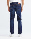 Men's Morrison Jeans Straight Bootcut Dark Wash Heel Extended Distressing - 5